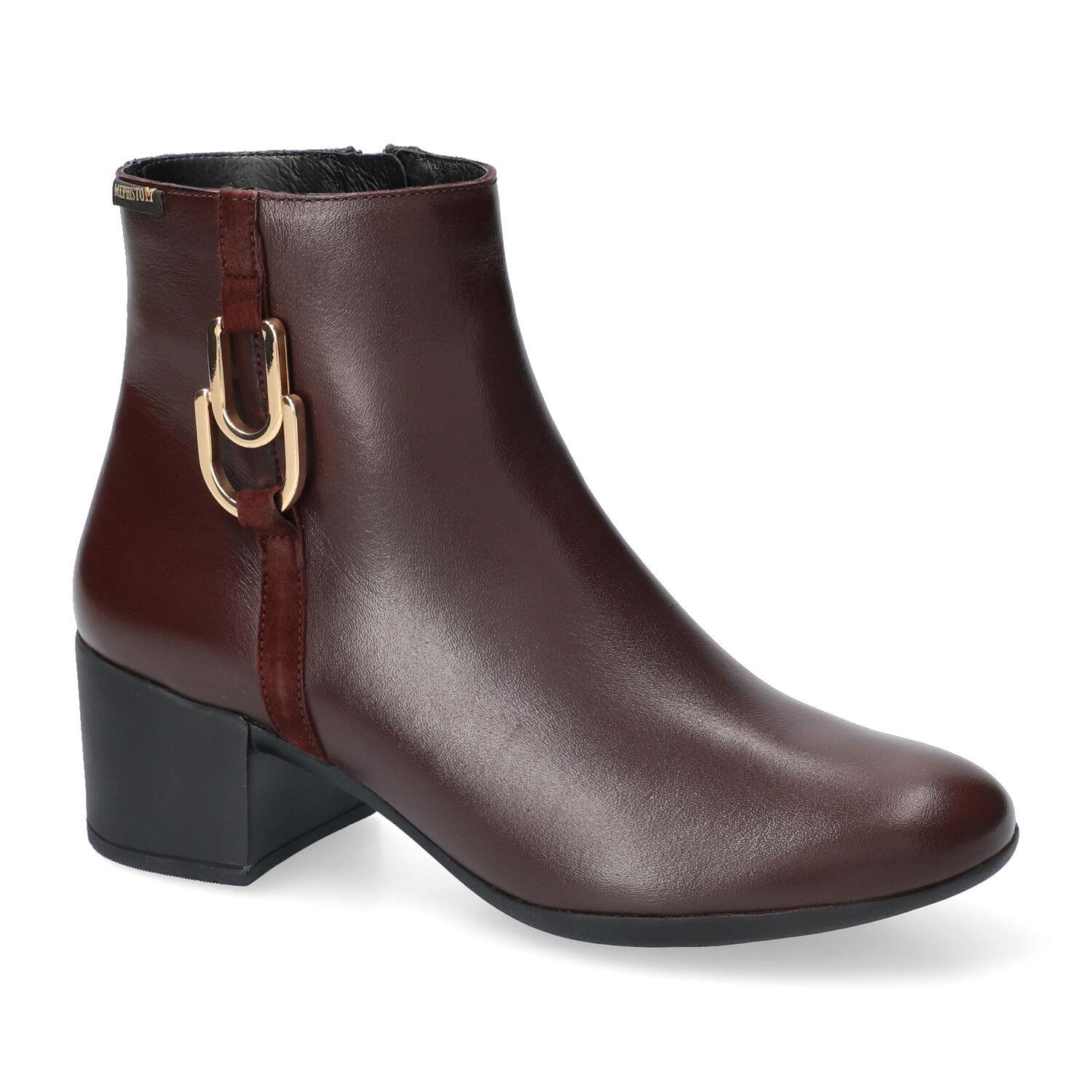 bottines femme modèle Zina bordeaux - Mephisto